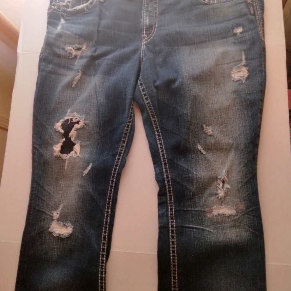 Silver Denim Jeans